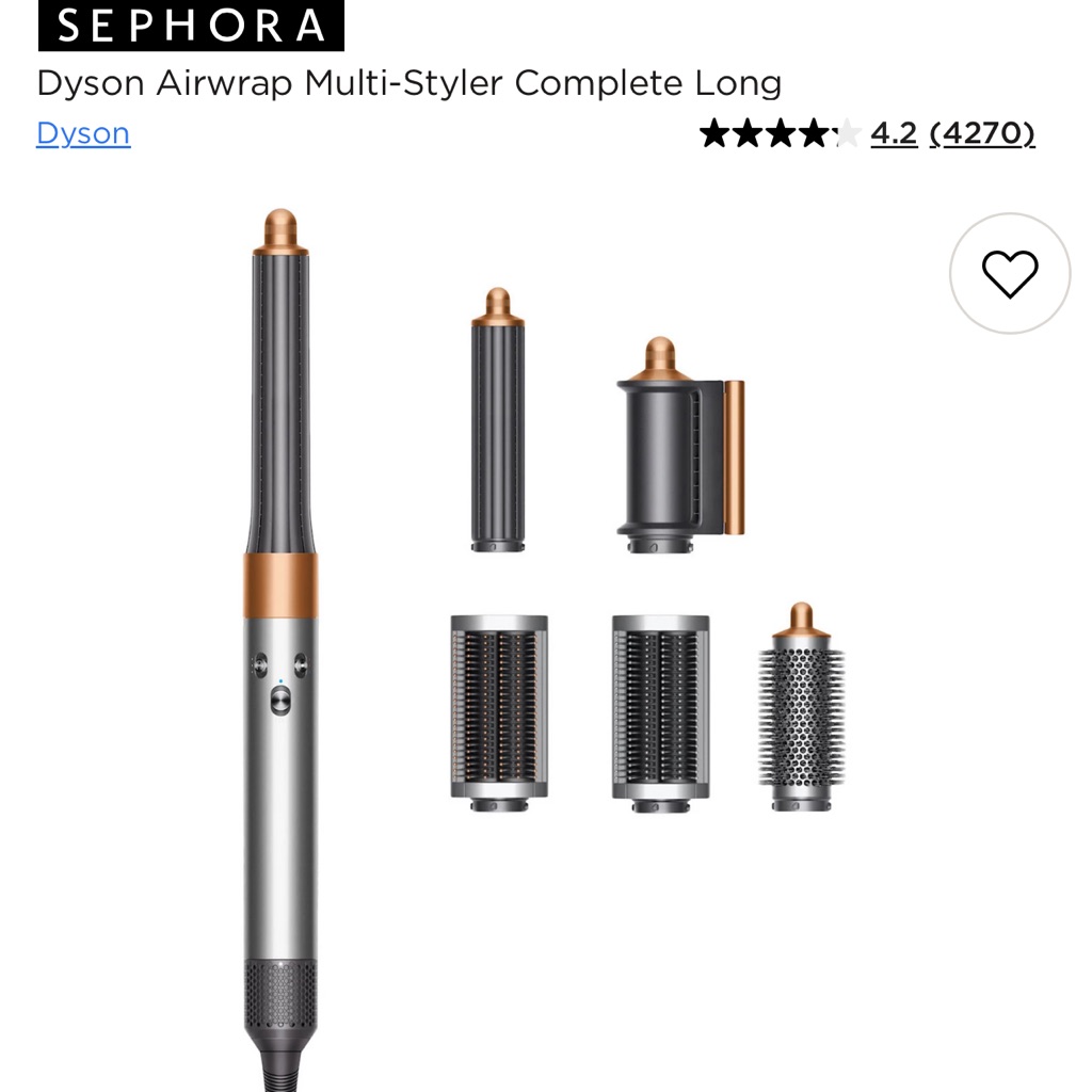 Dyson Airwrap Styler In Gray And Copper